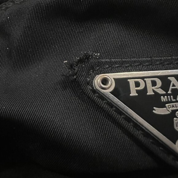 PRADA Black Tessuto Crossbody Messenger Bag Office Work School Collage - Picture 6 of 13